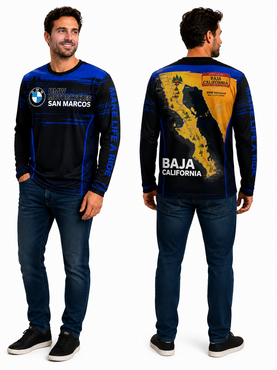 Baja California Blue Long Sleeve Jersey